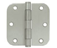 Deltana S35R5 3.5x3.5in 5/8in Radius Hinge-Full Mortise-Residential Weight-Plain Bearing-Steel Base