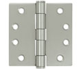 Deltana SS44 4x4in Hinge-Full Mortise-Standard Weight-Plain Bearing-Stainless Steel Base