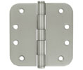 Deltana SS44R5-R 4x4in 5/8in Radius Hinge-Full Mortise-Residential Weight-Plain Bearing-Stainless Steel Base