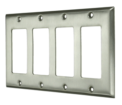 Deltana SWP4744 Quadruple Rocker Switch Plate