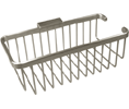 Deltana WBR1054HU 10-3/8" Solid Brass Rectangle Shampoo Wire Basket with Hook
