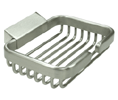 Deltana-WBR4535 4-3/4" Solid Brass Rectangle Wire Basket Soap Holder
