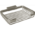 Deltana-WBR6050 6" Solid Brass Rectangle Wire Basket Soap Holder