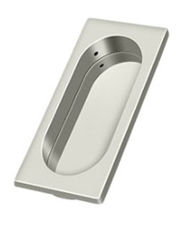 Deltana FP4134CR003 CR003 Solid Brass Large Flush Pull 3-7/8" X 1-5/8" X 3/8" - Lifetime Brass
