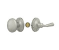 Deltana SDL980 U15 Solid Brass Storm Door Latch, Round, Tubular Lock - Brushed Nickel
