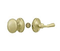 Deltana SDL980 U3-UNL Solid Brass Storm Door Latch, Round, Tubular Lock - Unlacquered Brass