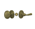 Deltana SDL980 U5 Solid Brass Storm Door Latch, Round, Tubular Lock - Antique Brass