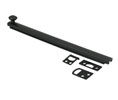 Deltana 8SBCS19 8" Solid Brass Heavy Duty Concealed Screw Surface Bolt - Paint Black
