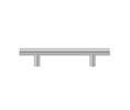 Deltana BP3500SS Solid Stainless Steel Bar Pull - 6-1/8" Overall Length