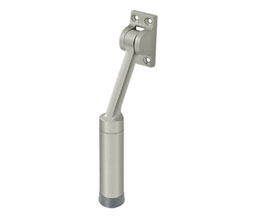 Deltana DHK7U15 7" HD Solid Brass Kickdown Door Holder - Brushed Nickel