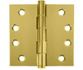 Deltana CSB44BB 4x4in Hinge-Full Mortise-Standard Weight-Ball Bearing-Brass Base-Lifetime Finish