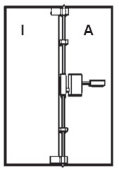 Detex VRA 143-B 84" Vertical Rod Assembly