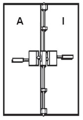 Detex VRA 143-C 84" Vertical Rod Assembly