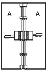 Detex VRA 143-D 84" Vertical Rod Assembly
