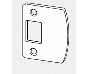 Dexter Comp. J250010630 Radius Full Lip Deadbolt Strike Satin Stainless Steel Finish