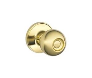 Dexter Comp. J40VCNA605 Vis Pack Corona Privacy Lock Bright Brass Finish