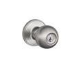 Dexter Comp. J54CNA630 Entry Lock Corona with C Keyway, Adjustable Backset and Radius Strike Satin Stainless Steel Finish