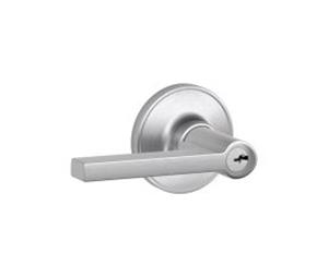 Dexter J54MAR626 x C Keyway x 16-255 x 10-101 Strike Satin Entry Lock Marin with C Keyway, Adjustable Backset and Radius Strike Satin Chrome Finish