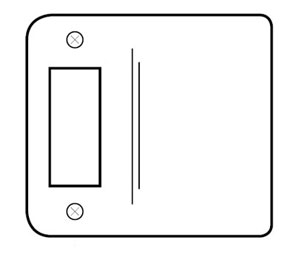 Don-Jo 9102-620-RC 2-1/4" Polybagged Extended Lip Strike with 1/4in. Round Corner - Antique Nickel