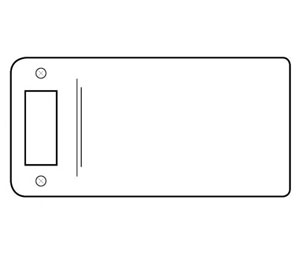 Don-Jo 9104-620-RC 2-1/4" Polybagged Extended Lip Strike with 1/4in. Round Corner - Antique Nickel
