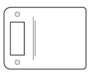 Don-Jo 9125-609-RC 2-1/2" Extended Lip Round Corner Full Lip 2-1/4" Strike - Antique Brass Finish