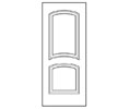 DKS 1910 3/0x6/8 18 Gauge 2 Panel Door - Reversible Handing - Cylindrical Lock Prep