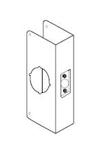 Don-Jo 214C CW PB Polished Brass Wrap-Around Plate