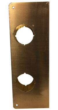 Antique Brass Wrap-Around Plate