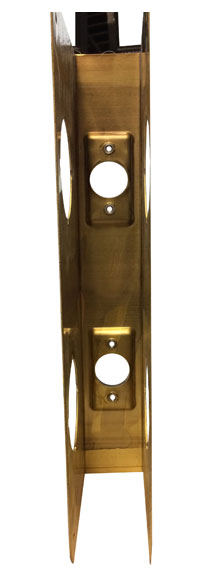 Antique Brass Wrap-Around Plate