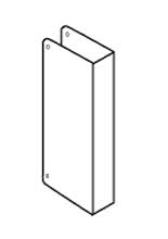 Don-Jo 70 BZ V Satin Bronze Wrap-Around Plate - Display Package