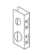 Don-Jo 154-CW S VF Flat Front Satin Stainless Steel Wrap-Around Plate