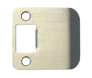 Don-Jo 9102-619-RC 2-1/4" Polybagged Extended Lip Strike with 1/4in. Round Corner - Dull Nickel Plate