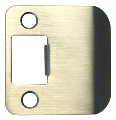 Extended Lip Strike with 1/4in. Round Corner - Dull Nickel Plate