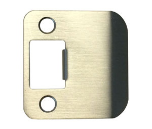 Don-Jo 9175-619-RC 2-1/4" Polybagged Extended Lip Strike with 1/4in. Round Corner - Dull Nickel Plate