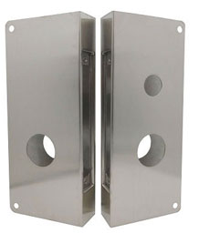 Don-Jo 4020 CW 630 RHR Corbin Russwin and Best Mortise Lock Wrap for Single Cylinder Functions - Right Hand Reverse - Satin Stainless Steel