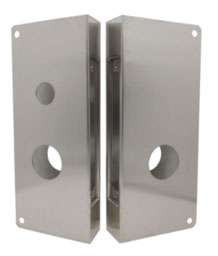 Don-Jo 8255 CW RHR 630 Schlage and Sargent Mortise Lock Wrap Around - Right Hand Reverse, Stainless Steel