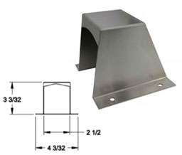 Don-Jo 84 630 Panic Device End Cap Protector - Stainless Steel