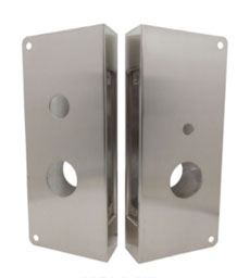 Don-Jo 9080 LH BZ CW  Schlage and Sargent Mortise Lock Wrap Around, Left Handed - Satin Bronze