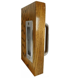 Don-Jo BD1837 622 1" Architectural Barn Door Half Round Pull - Matte Black