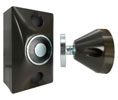 Don-Jo MH 2 S BR Electro-Magnetic Door Holder Surface Mount 24/120V AC/DC - Electro-Magnetic Holder - Painted Brass