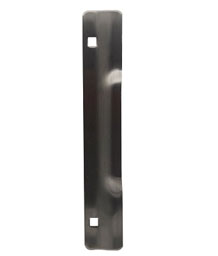 Don-Jo TLP 210 SL Narrow Latch Protector with Thru-Bolt Fastening for Outswing Doors - Silver Coated