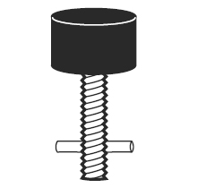 Don-Jo 1462 Detention Floor Stop 