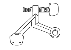 Don-Jo 1500 626 Satin Chrome Hinge Pin Door Stop