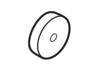 Don-Jo 1610 GRAY Door Silencer (sheet of 100)