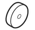 Don-Jo 1610 GRAY Door Silencer (sheet of 100)