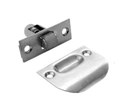 Don-Jo 1710 619 7/8" x 2-1/4" Roller Latch with Full Lip Strike - Satin Nickel Finish