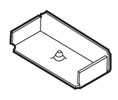 Don-Jo DCB-280 Dust Cover Box Frame Hinge Reinforment with 5/16" Depth - Raw Steel Finish