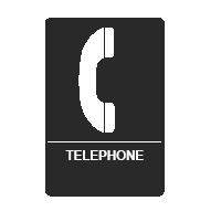 Don-Jo HS-9060-27 Telephone Sign 