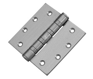 Don-Jo HWBB94545 630 4-1/2" x 4-1/2" Full Mortise Ball Bearing Hinge - Satin Stainless Steel Finish