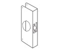 Don-Jo 1-BP-IW Steel Brass Plated Interior Wrap-Around for Cylindrical Locks - Flat Front, 4" x 9"